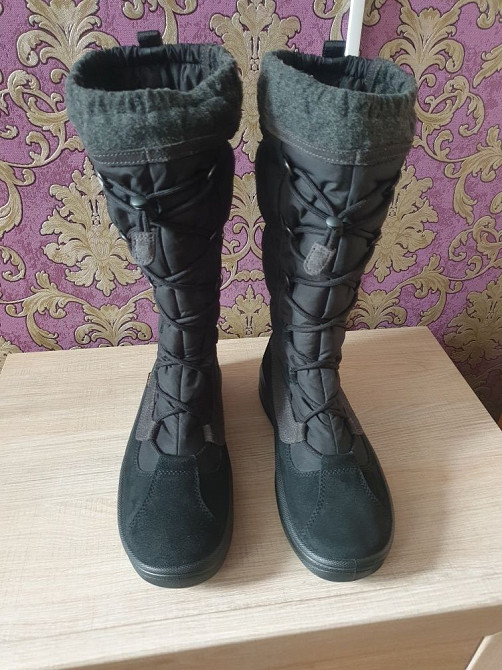 Зимние женские сапоги Ecco GoreTex 40р. Оригинал 100% Димитров - изображение 5