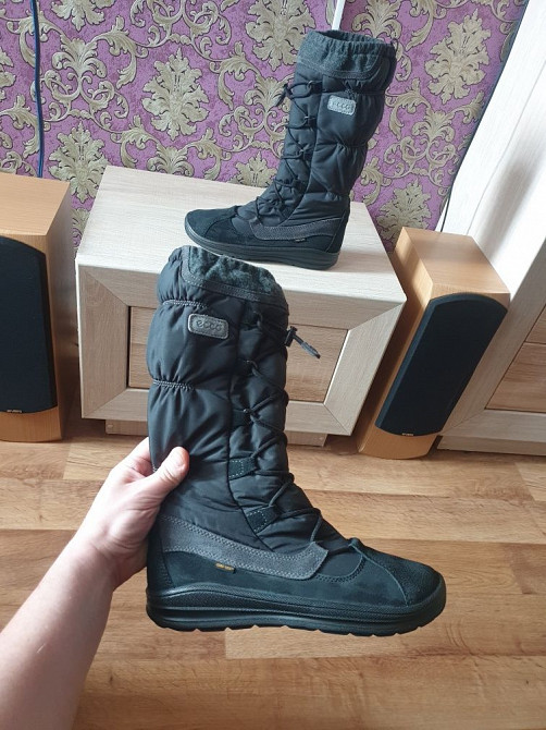 Зимние женские сапоги Ecco GoreTex 40р. Оригинал 100% Димитров - изображение 1