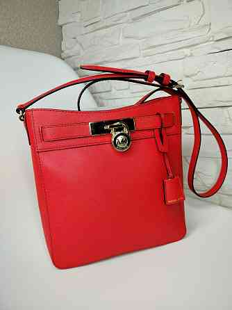 Жіноча оригінальна сумка Michael Kors Hamilton Traveler NS D.Sangria Мариуполь