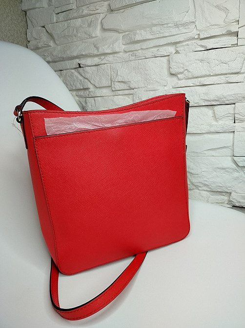 Жіноча оригінальна сумка Michael Kors Hamilton Traveler NS D.Sangria Мариуполь - изображение 5