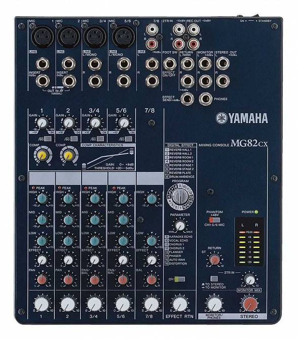 YAMAHA MG82CX пассивный микшерный пульт с процессором эффектов Торез - изображение 1