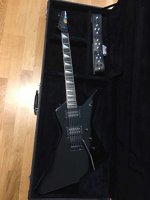Ibanez Destroyer MED320EX (Explorer) 1993 Корея Н-Н, Floyd Rose +КЕЙС Снежное - изображение 1