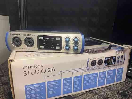Аудіоінтерфейс Presonus studio 26 usb, звукова карта Димитров