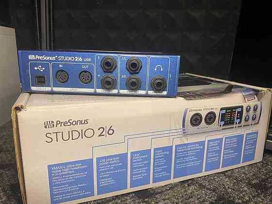 Аудіоінтерфейс Presonus studio 26 usb, звукова карта Димитров