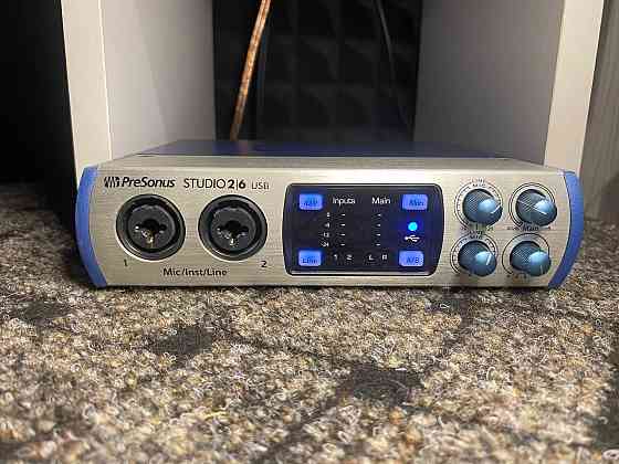Аудіоінтерфейс Presonus studio 26 usb, звукова карта Димитров