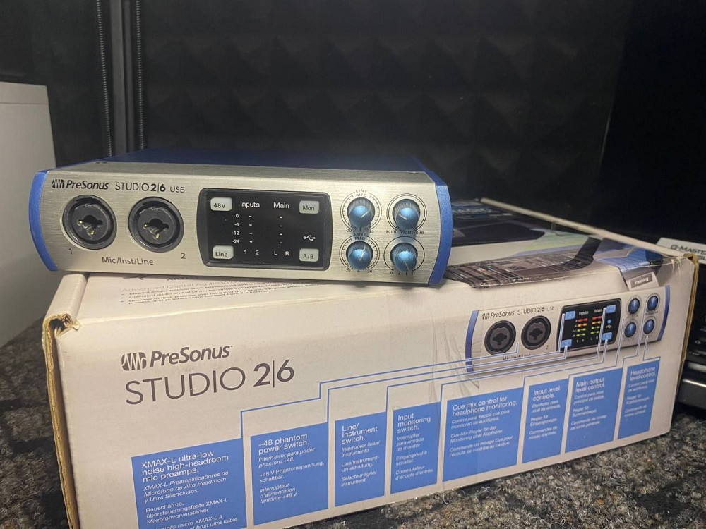Аудіоінтерфейс Presonus studio 26 usb, звукова карта Димитров - изображение 2