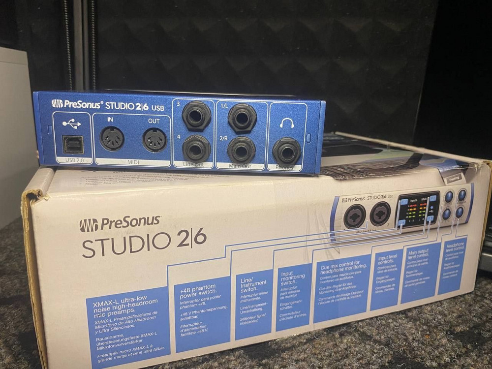 Аудіоінтерфейс Presonus studio 26 usb, звукова карта Димитров - изображение 3