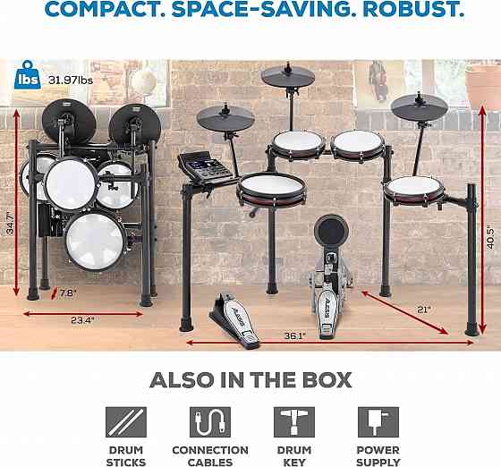 Электронная ударная установка ALESIS NITRO MAX KIT новые в наличии Старобешево