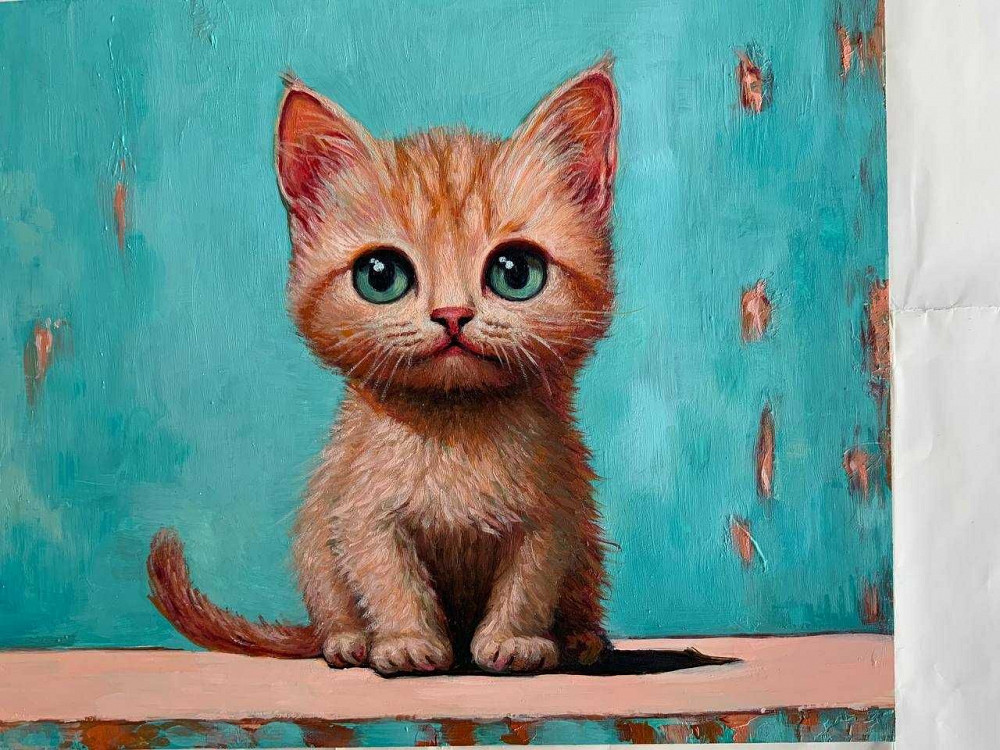 Картина кот мандарин Дебальцево - изображение 2