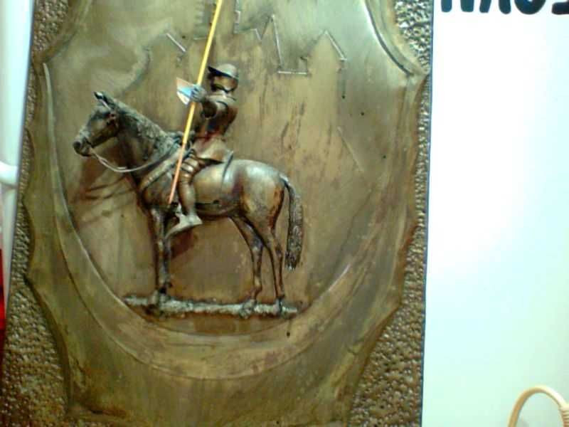 Антикварная чеканка всадник ,бронза  1930-х годов Старобешево - изображение 3
