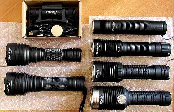 Мощные фонари с Type-C UltraRay T21S/T21M/T21B широкая засветка Александровка