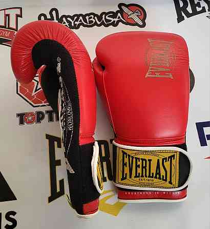 EVERLAST 1910 Classic 14 Oz Боксерские перчатки Оригинал Кожа M Тельманово