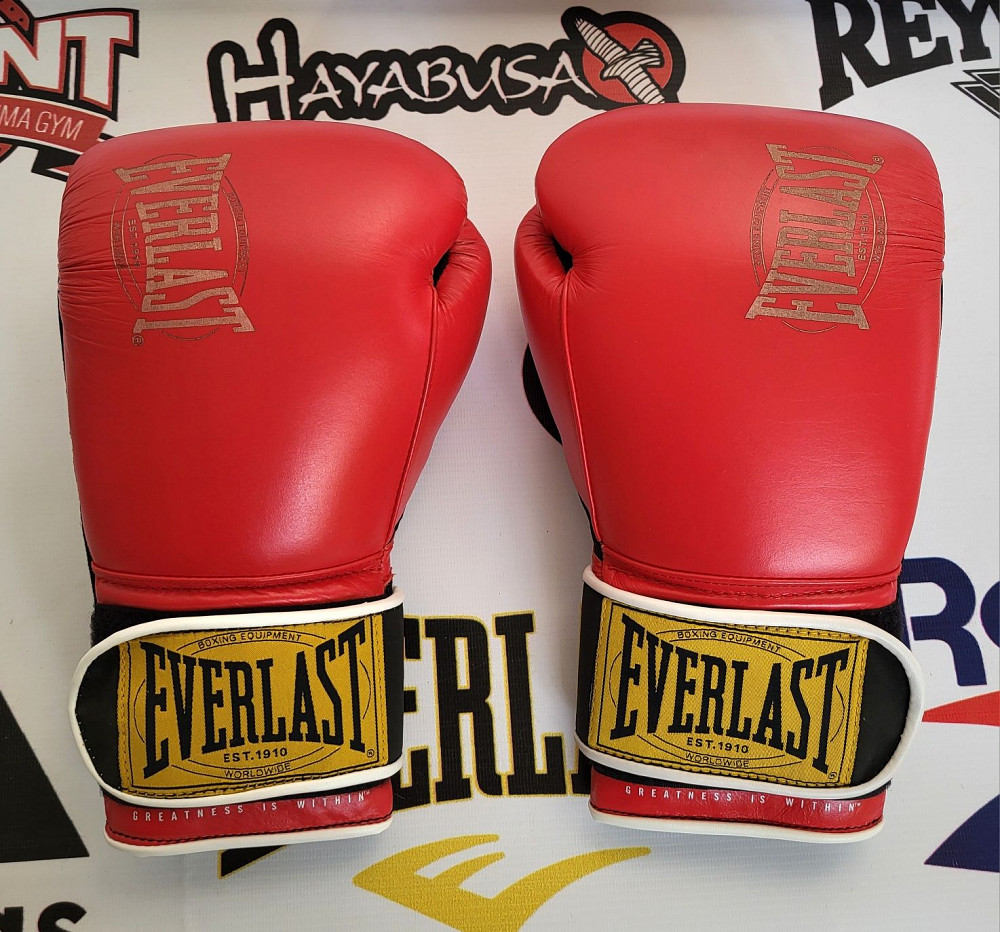 EVERLAST 1910 Classic 14 Oz Боксерские перчатки Оригинал Кожа M Тельманово - изображение 1