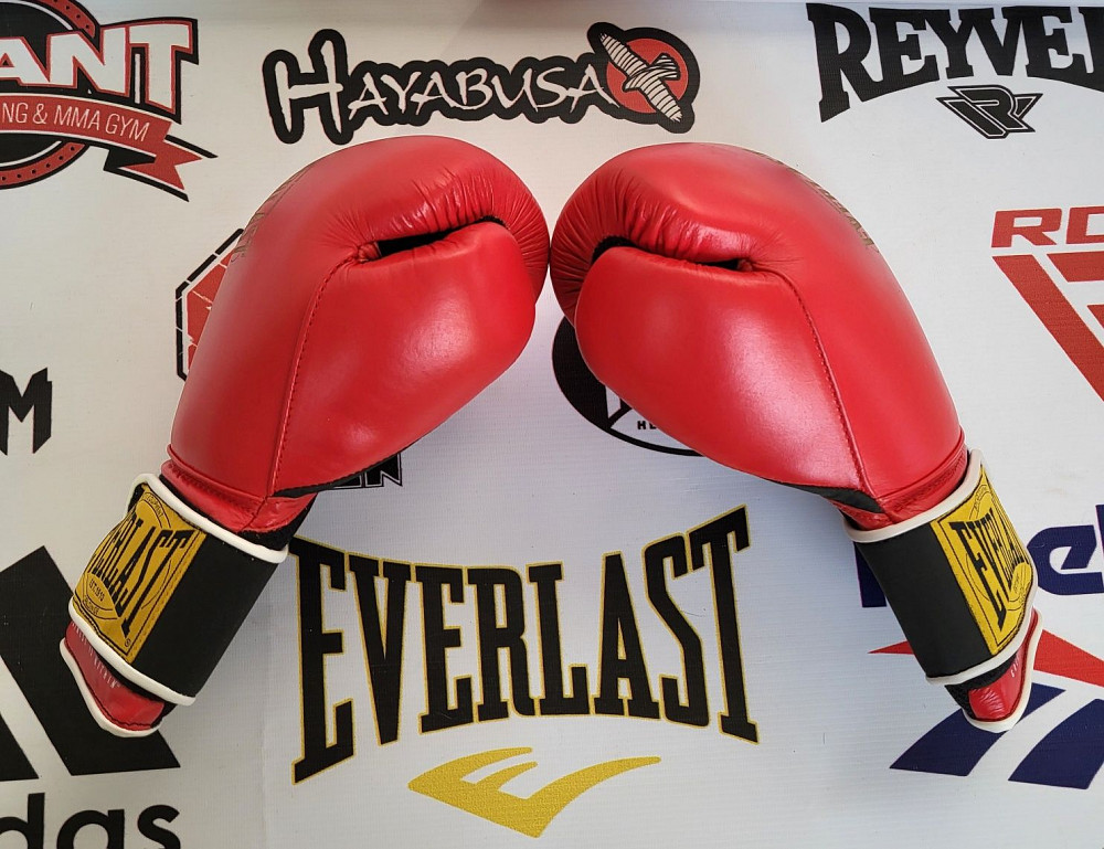EVERLAST 1910 Classic 14 Oz Боксерские перчатки Оригинал Кожа M Тельманово - изображение 2