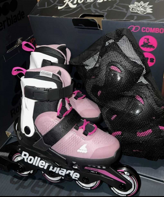 Роликові ковзани + захист Rollerblade Microblade Combo G 2023 Зугрэс - изображение 5