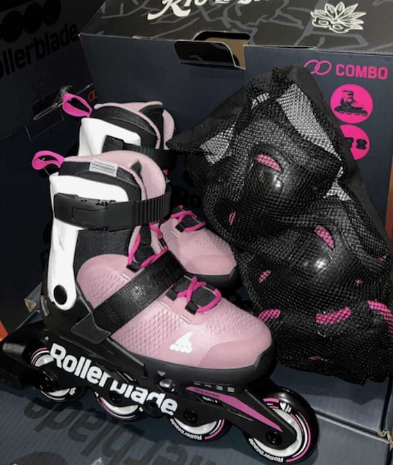Роликові ковзани + захист Rollerblade Microblade Combo G 2023 Зугрэс - изображение 4