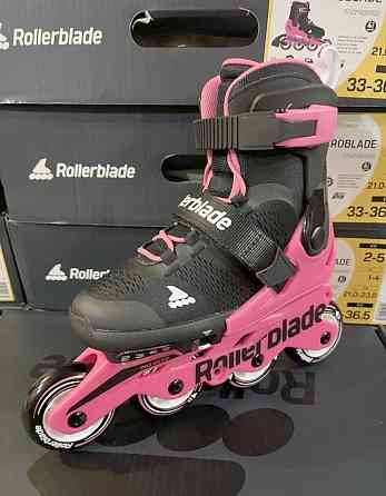 Детские ролики на девочек Microblade Combo G Neon/Pink Горловка