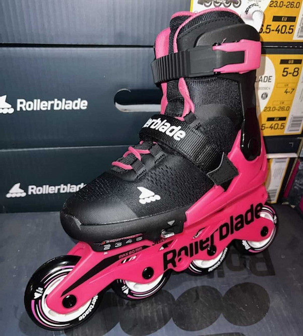 Детские ролики на девочек Microblade Combo G Neon/Pink Горловка - изображение 5