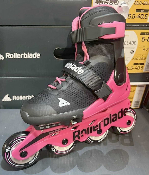 Детские ролики на девочек Microblade Combo G Neon/Pink Горловка - изображение 3