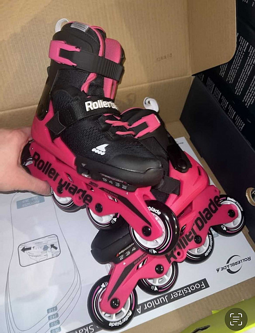 Детские ролики на девочек Microblade Combo G Neon/Pink Горловка - изображение 4