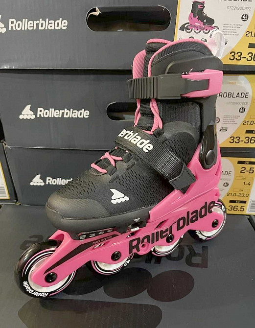 Детские ролики на девочек Microblade Combo G Neon/Pink Горловка - изображение 1