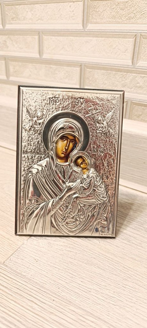 Серебряная икона Божья матерь Дебальцево - изображение 1