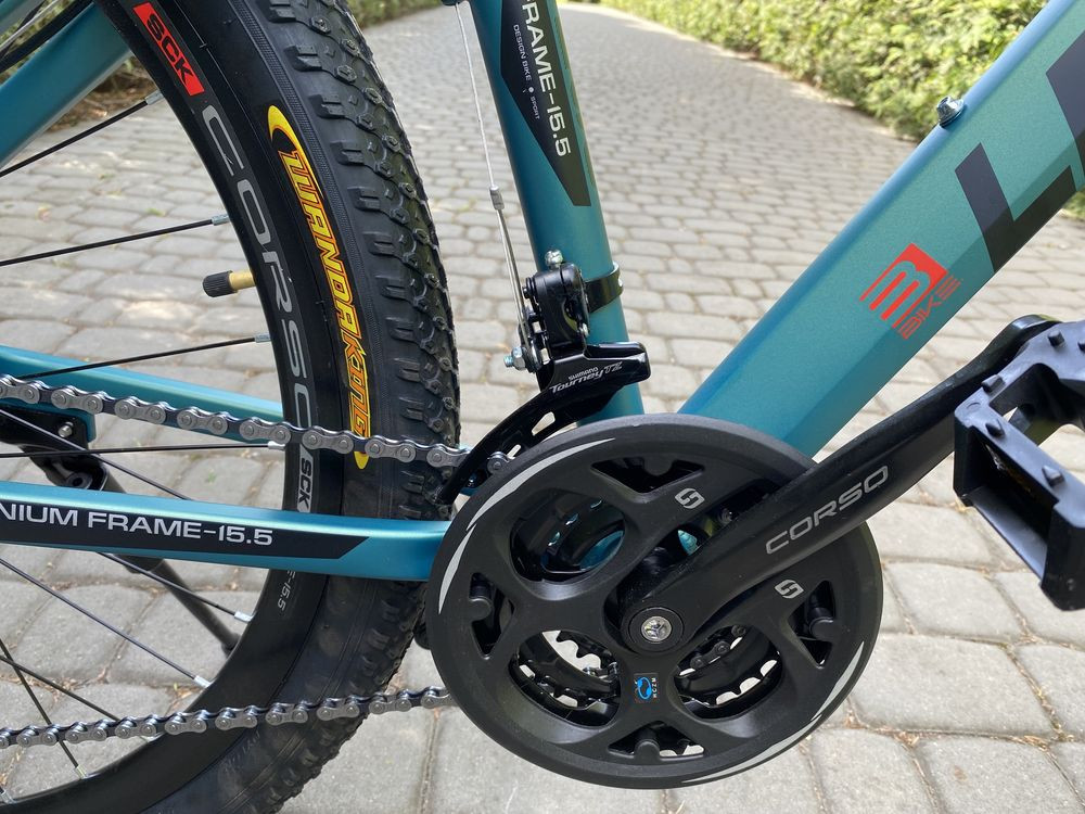 Горный велосипед Corso Legend 27.5 Green Снежное - изображение 6