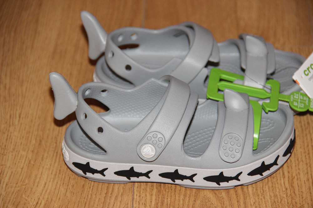 Детские сандалии Crocs Crocband Cruiser Shark с10 Оригинал Харцызск - изображение 4