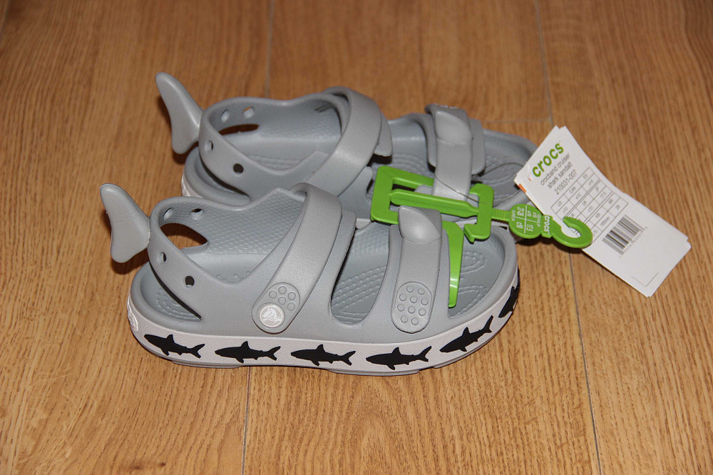 Детские сандалии Crocs Crocband Cruiser Shark с10 Оригинал Харцызск - изображение 7