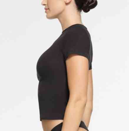 футболка жіноча Skims Cotton Jersey T-Shirt женская Торез