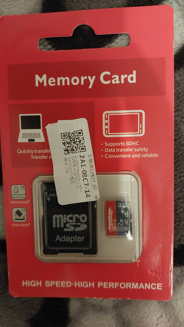 Карта памяти 2 ТБ 512, 1, 62 g micro SD Card 2 терабайти Ясиноватая - изображение 1