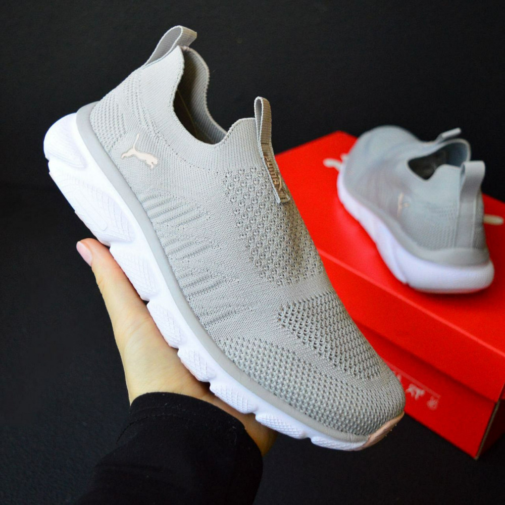Puma Gray Pink мокасины кроссовки женские кеды кроссовки пума Донецк - изображение 1