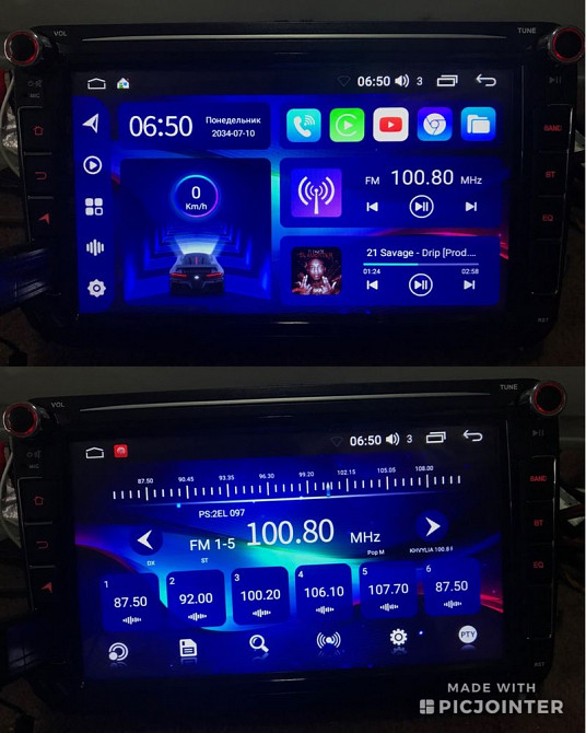 НОВА Android 13 2Gb/32Gb Volkswagen Skoda VW SEAT Carplay Магнітола Дебальцево - изображение 5